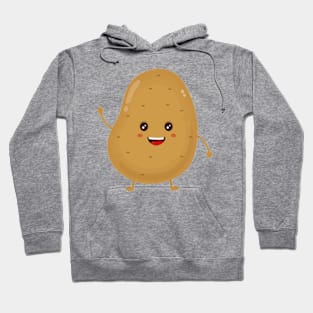 Cute happy smiling funny potato Hoodie